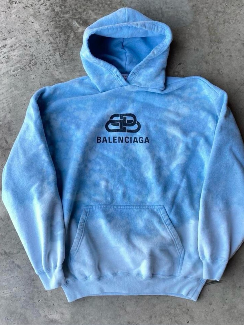 Authentic Balenciaga heavyweight hoodie. Cloud / Blue